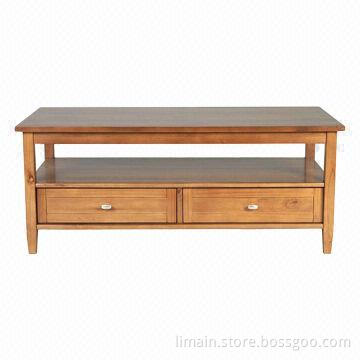 Coffee Table, Sized 24 x 48 x 18-inch, Open Shelf for Additional Storage